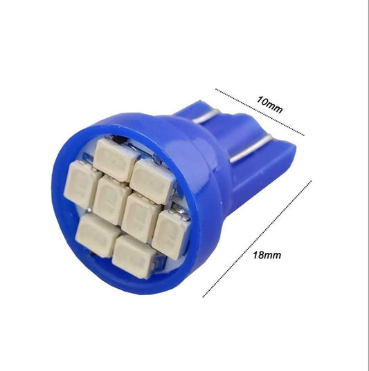 2 pcs T10 194 168 Blue LED Dashboard Instrument Light Bulbs – Super Bright 12V 8-SMD LED Gauge Cluster & Instrument Panel Lights for Car Interior