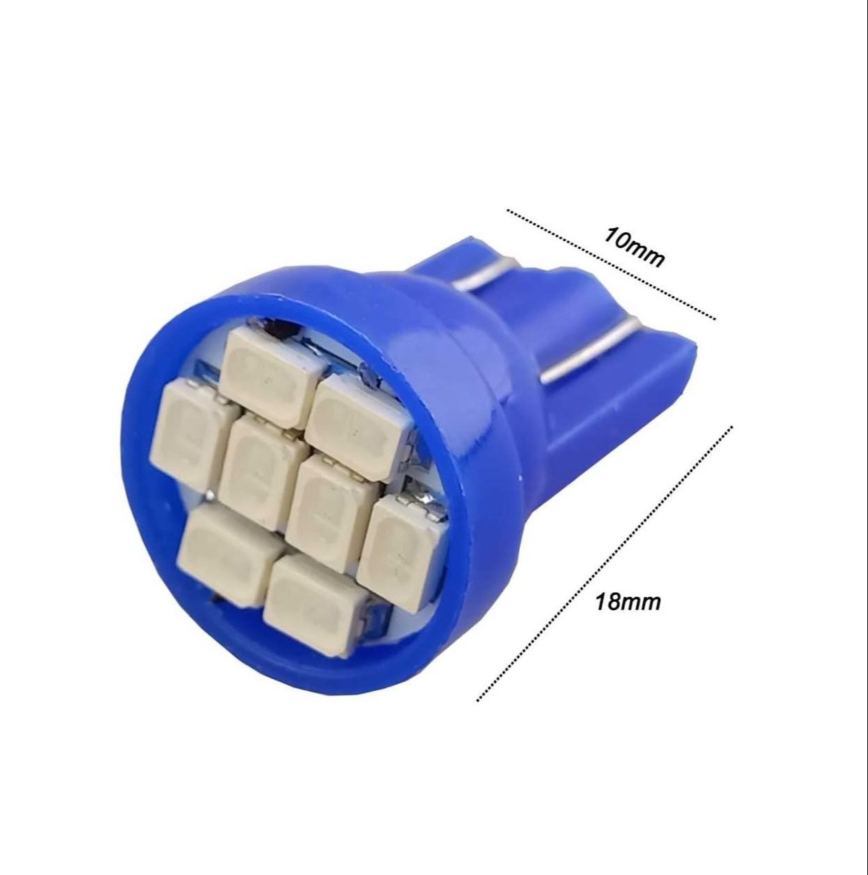 2 pcs T10 194 168 Blue LED Dashboard Instrument Light Bulbs – Super Bright 12V 8-SMD LED Gauge Cluster & Instrument Panel Lights for Car Interior