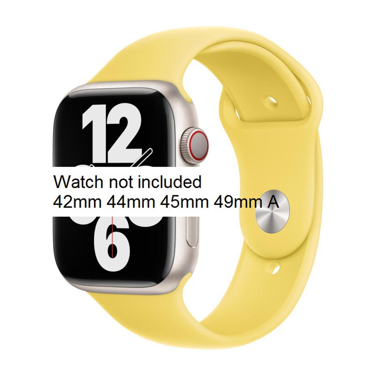 ⌚ New Fashion Colorful Sport Band for iWatch  42mm / 44mm / 45mm | Lemon Zest