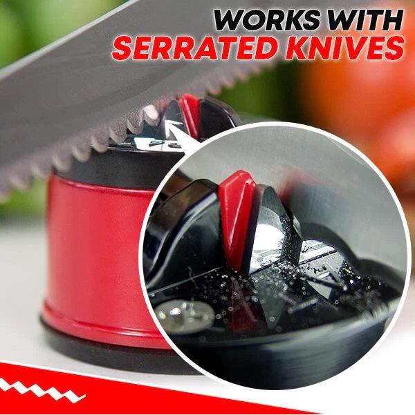 Kitchen Knife Sharpener Tungsten Steel Knife Sharpener Mini Suction Cup Sharpening Stone Kitchen Sharpening Tool for Knives Scissors