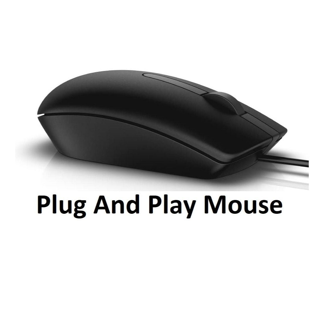 Brand new  D-ell USB Wired Optical Mouse – High Precision 1000 DPI, Ergonomic Design, Smooth Scroll Mouse for Laptop & Desktop (Black)