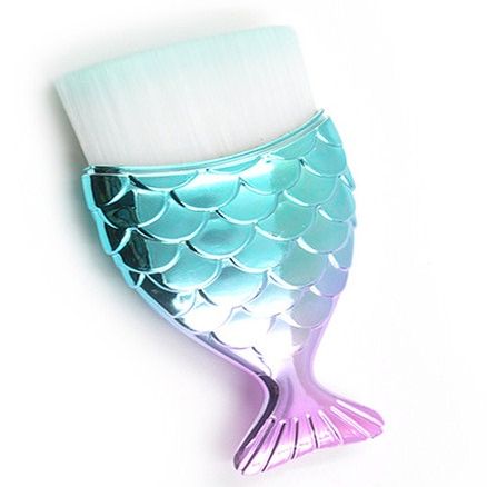 Professional Mermaid Makeup Brush Fish Tail Powder Foundation Cosmetic Tools Nail Art Brush