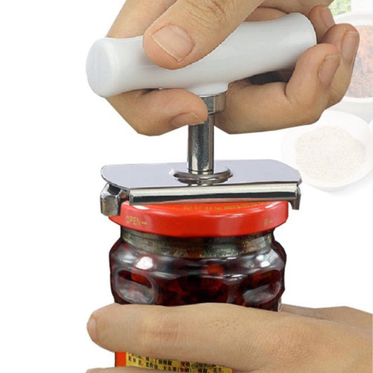 Adjustable Multi-function Bottle Cap Opener Stainless Steel Lids Off Jar Opener Labor-saving Screw Can Opener for Kitchen Gadget