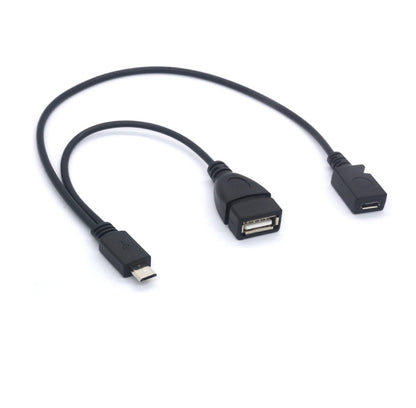 Micro USB OTG Y Cable – Micro USB Male to USB Female + Charging Port Adapter for Smartphones & Tablets