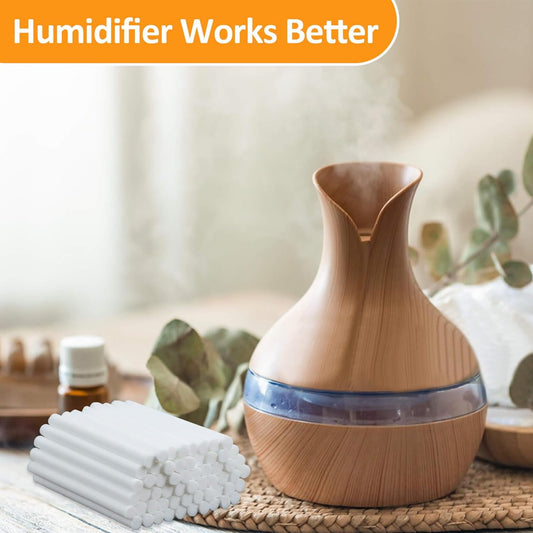 💧 Humidifier Stick Filter Refill - Mini Humidifiers Filter Sticks Air Diffuser Pure Wicks Refill Cotton Filter Sticks Replacement Wicks for Small Portable Diffuser in Office Bedroom Home