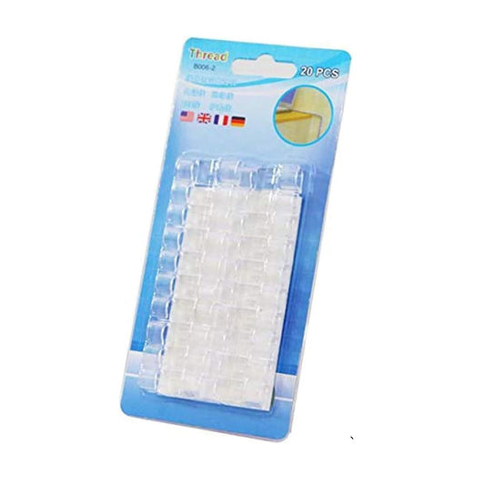 20PCS Transparent Self-Adhesive Cable Clips – Wall Mounted Cord Organizer Holder, Wire Management Clips for USB, Charger, TV, Office & Home