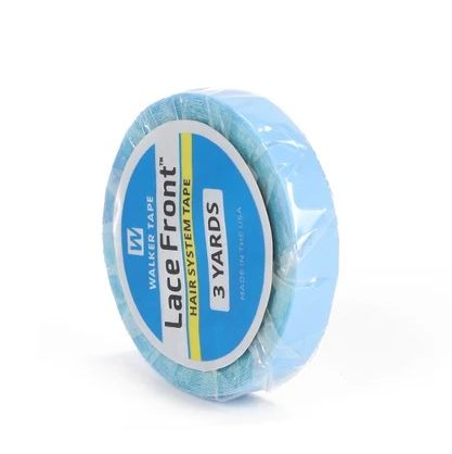 Hair Extensions Tape Walker Double Sided Roll Tapes Stickers Adhesive for Men Hair System Replacement Toupee Hair Extension Wig Bundles Hair Weave Closure(3 Yards 0.9cm 1 roll Made In USA) "Lace Front Support"