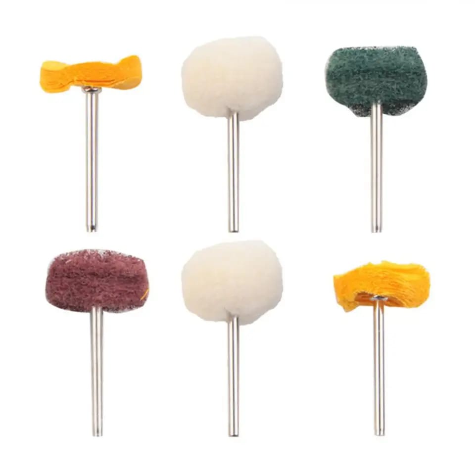 6pcs Polishing Wheel Buffing Pad Brush Set Polishers Tool For Rotary Drill Bit