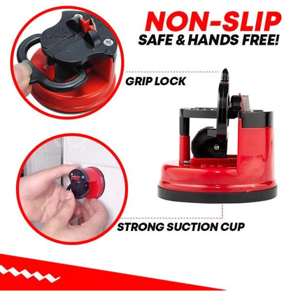 Kitchen Knife Sharpener Tungsten Steel Knife Sharpener Mini Suction Cup Sharpening Stone Kitchen Sharpening Tool for Knives Scissors
