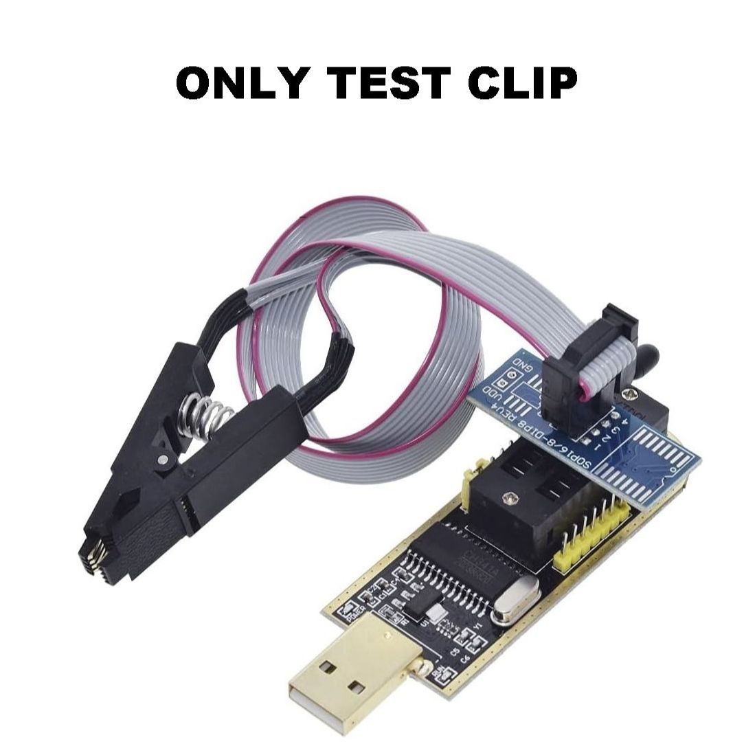 SOIC8 SOP8 EEPROM Test Clip 4+4 Pin Female to Male Adapter for 93CXX / 25CXX / 24CXX IC Programming & BIOS Flashing