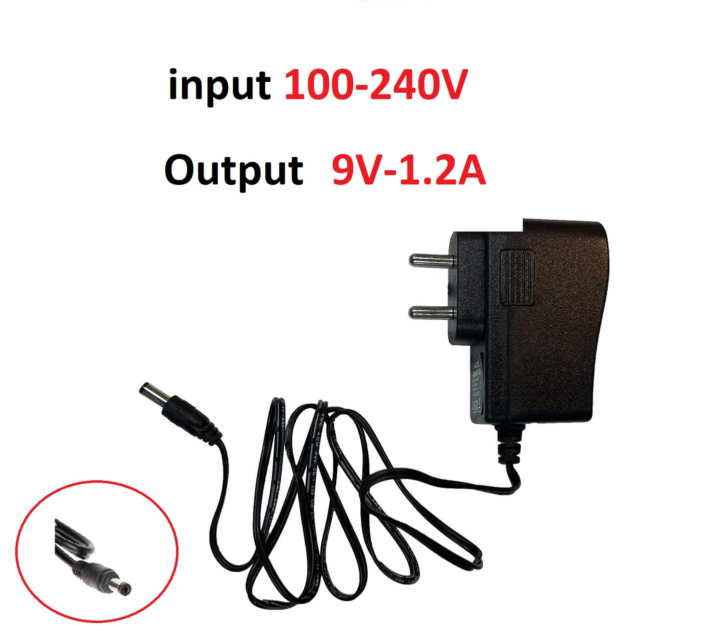 1PCS High quality DC 9V 1.2A IC program AC 100V-240V Converter Switching power adapter 1200mA Supply EU Plug DC 5.5mm x 2.1mm