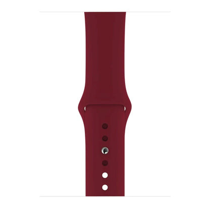 new fashion color full Silicone Sport Band for I Watch 42mm/44mm/45mm/49mm - Maroon