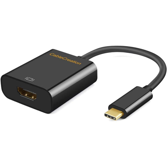 USB C to HDMI Adapter 4K@60Hz, CableCreation USB 3.1 Type-C (Compatible Thunderbolt 3) to HDMI Convertor, Compatible with MakBook Pro,MakBook Air,XPS 13 15, Surface Book 2, Galaxy S10 S9 to HDTV, Projector, Monitor