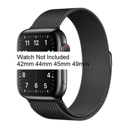 IWatch Milanese Loop Band i Watch Strap 42mm / 44mm / 45mm / 49mm Space Black