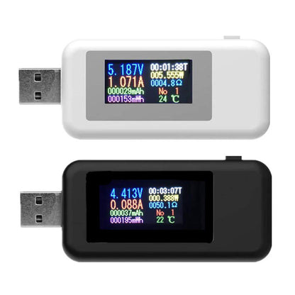 KWS-MX18 10 in1 Digital LCD Display USB Tester Voltage Current Tester Power Meter Timing Ammeter USB Charger Tester Voltmeter