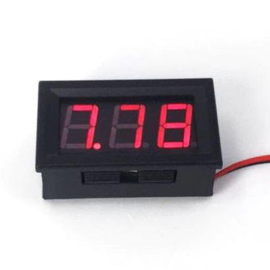 Digital Voltmeter DC 4.5V-30V LED Panel Digital Display Panel Voltage Meter Voltage Gauge Panel 2 Wire Red Display