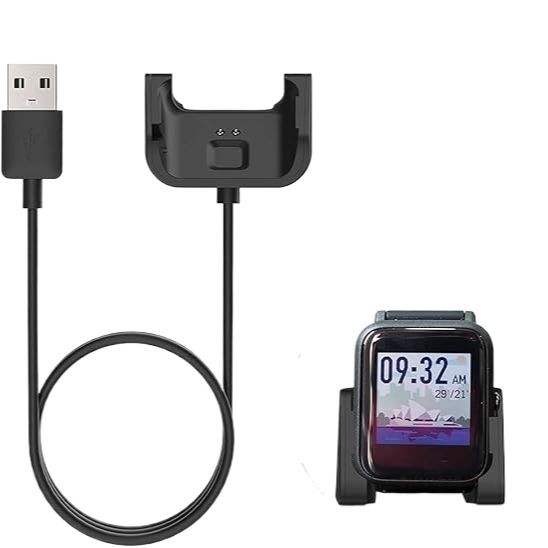 USB Smart Watch Charger Replacement for Amazfit Bip/Bip Lite  Fast Charging 1 Meter Data Cable