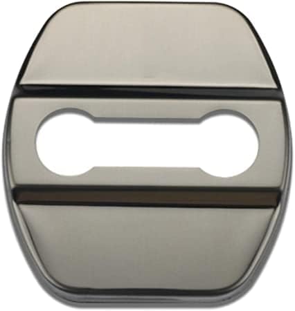2 PCS Car Door Lock Cover, Stainless Steel Door Lock Striker Buckle Protection, Door Latch Lock Cover Compatible for Nissan