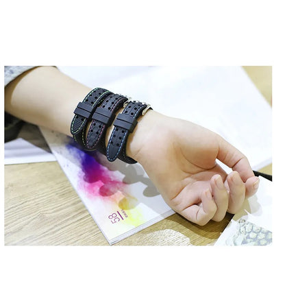 BOORUI Mi band 4 5 6 Strap correa mi band 3 breathable strap for xiaomi mi band 5 Multicolorful sport strap for miband 3456