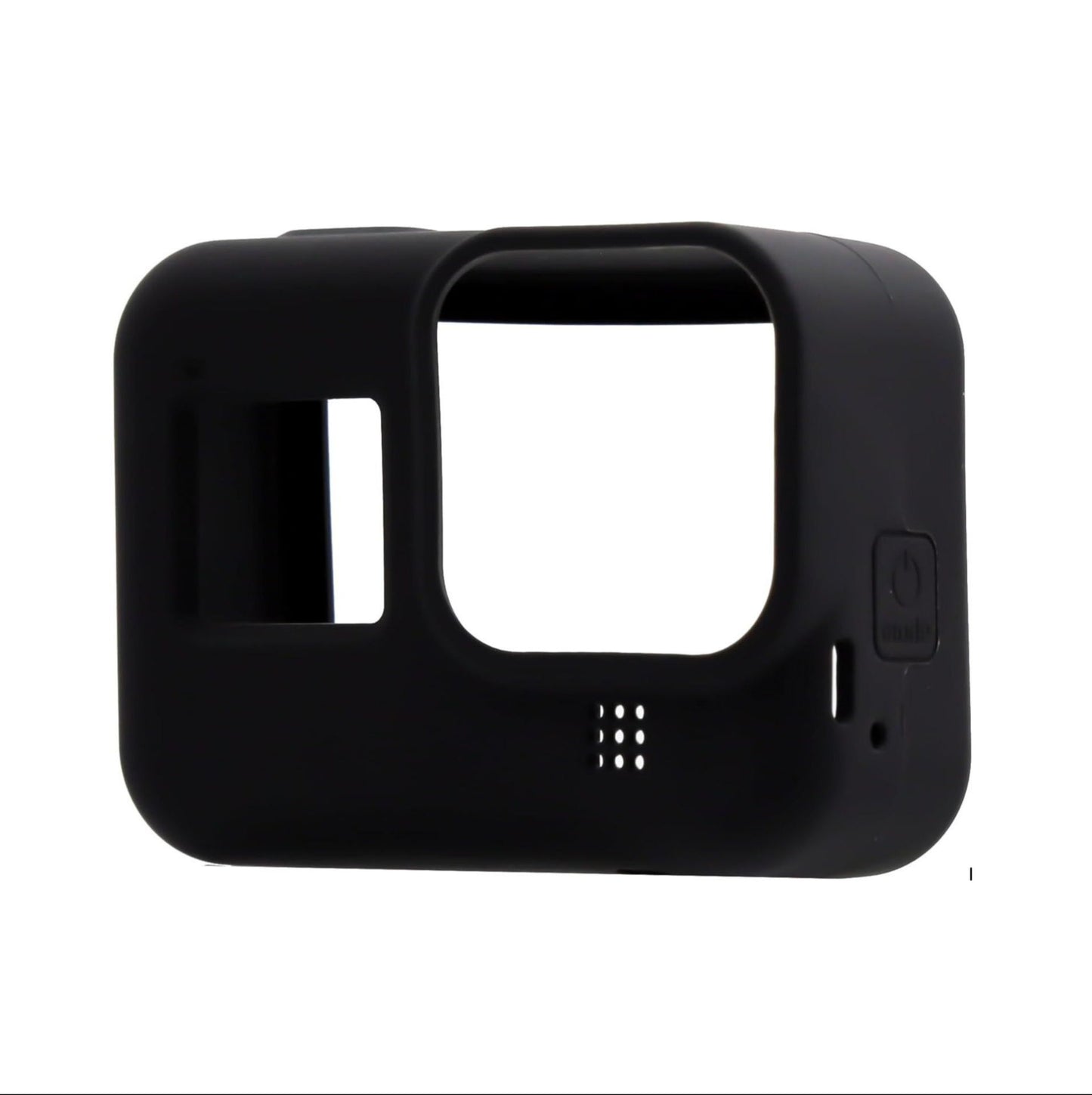 Full Body Soft Silicone Case for GoPro Hero 8 Black with Wrist Strap – Shockproof Protective Cover (Black)