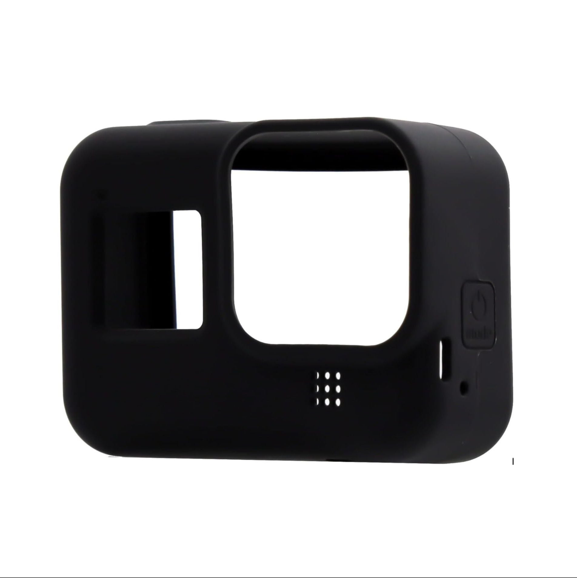 Full Body Soft Silicone Case for GoPro Hero 8 Black with Wrist Strap – Shockproof Protective Cover (Black)