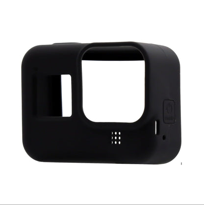Full Body Soft Silicone Case for GoPro Hero 8 Black with Wrist Strap – Shockproof Protective Cover (Black)