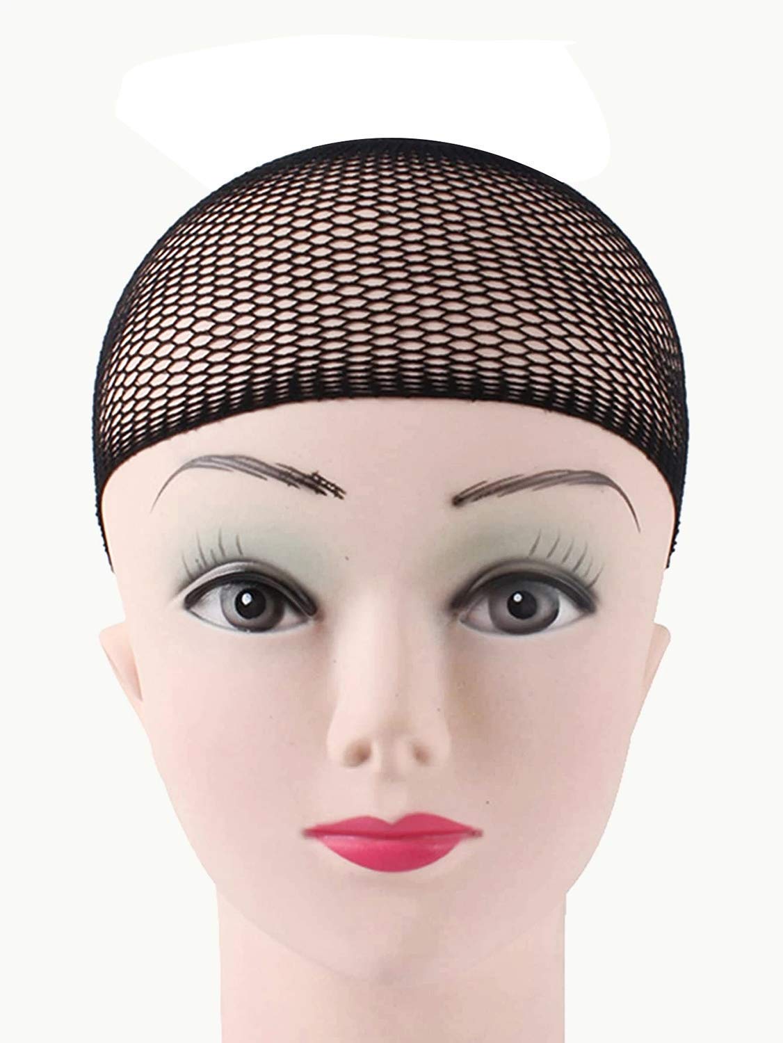 High Quality Black Wig Cap Hair Net Stocking Cap Elastic Mesh for wigs strong fixing