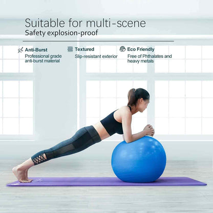 100 cm 39 inch Diameter Large Size Yoga Exercise Pregnancy Prenatal, Labor & Postnatal Maternity Exercise Gym Ball Non-slip Abdominal Fitness Anti Burst Pink hi Qulity Material