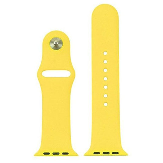 Natural milk yellow watch strap made with hi quality silicone with anti lost lock 38mm / 40mm / 41mm(with out watch)