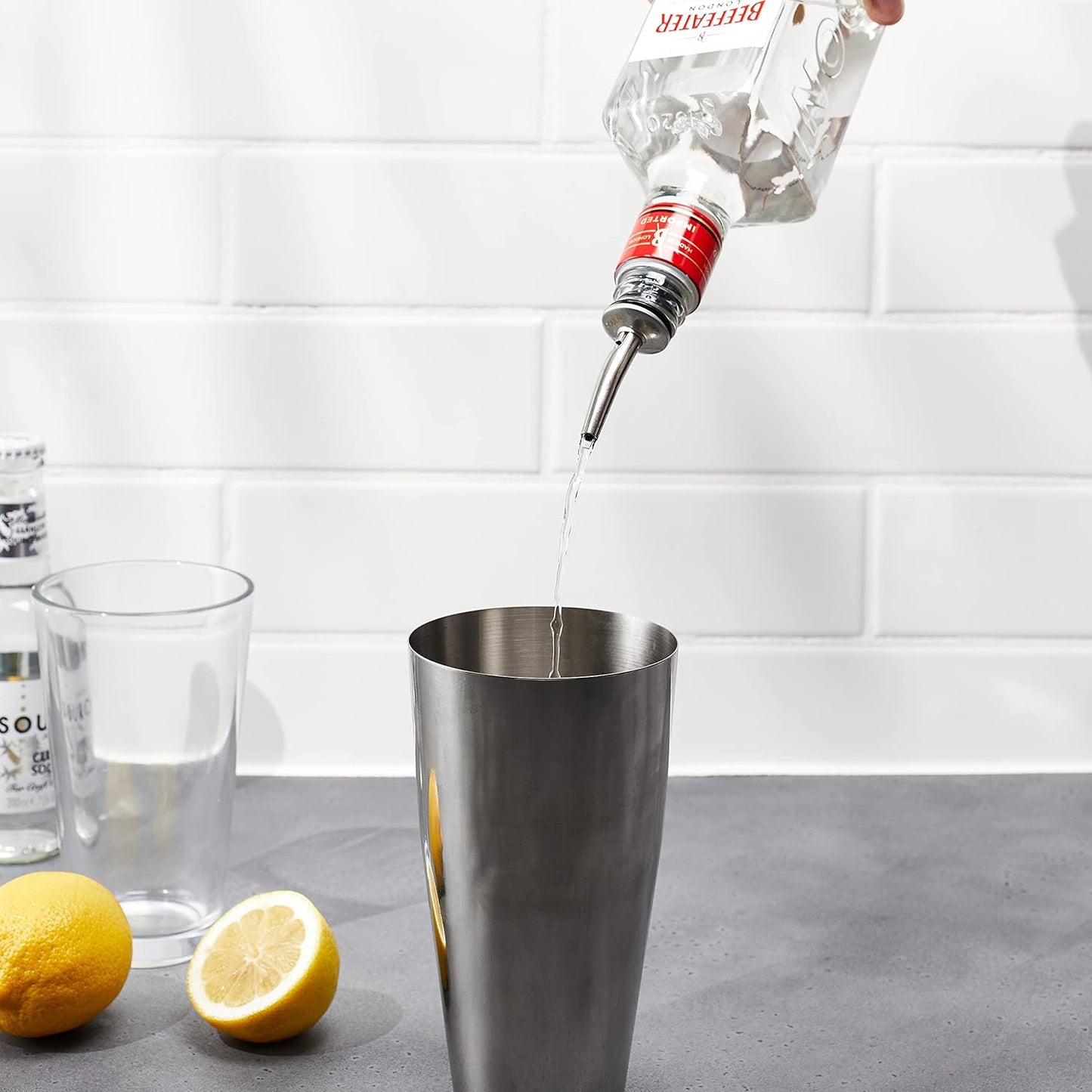 Universal Oil Bottle Cap – Free Flow Pourer Dispenser  Stainless Steel Precision Spout | Leak-Proof | Easy Pouring