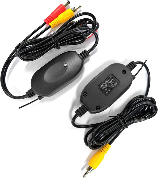 2.4Ghz Wireless RCA Video Transmitter Receiver Kit for Car DVD Monitor GPS Rear View CCD Cam Reverse Backup Camera