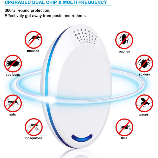 1 Pack Electronic Indoor Pest Repeller & Insect Repellent Plug-in for Mice, Cockroaches, Spiders, Mosquitoes
