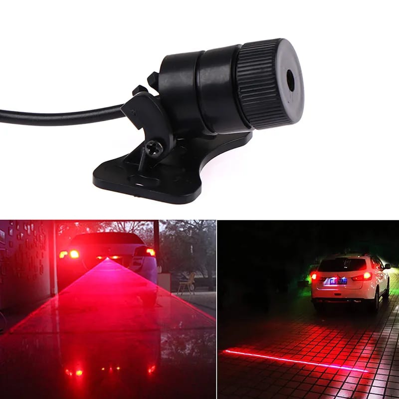 Car LED Laser Fog Light Motorcycle Tail Lamp auto Taillight Brake Warning Light Suitable for all vehicles