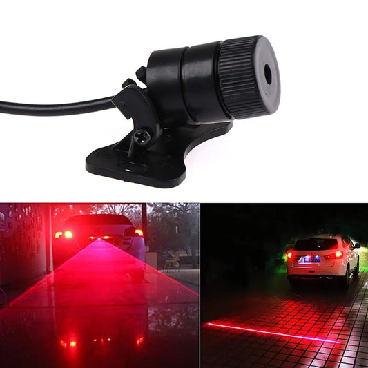 Car LED Laser Fog Light Motorcycle Tail Lamp auto Taillight Brake Warning Light Suitable for all vehicles