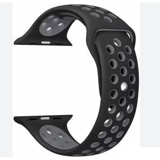 Black / Gray Soft Silicon Strap With Anti Lost Lock For i Watch Series 5 4 3 2 1  Smart Watch 38mm 40mm Smart Watch Wrist Strap Band Bracelet Belt (watch Not Included)