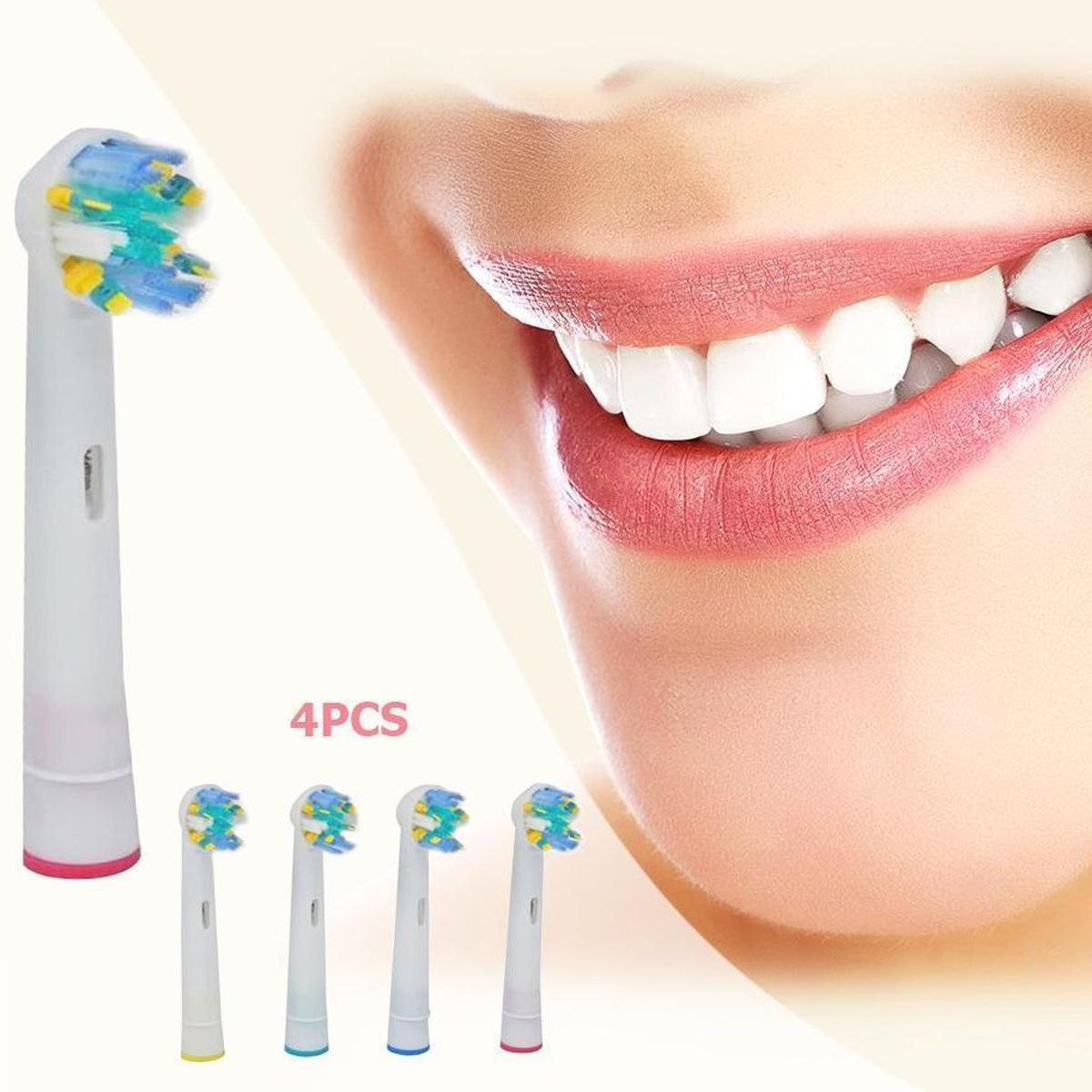 Pack of 4 Toothbrush Replacement Brush Heads for Oral B EB-25A