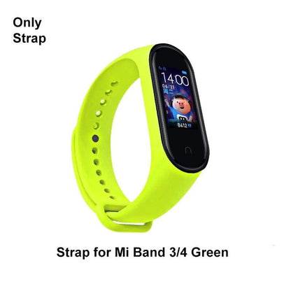 TPU Strap Replacement Band for Xiaomi Mi Band 4 / Mi Band 3 Smart Wristband Bracelet (Apple Green) No Smell ,Fine Lock, Water Proof, Anti Lost Technology, Long Life, Soft, World Premium Quality A One Product