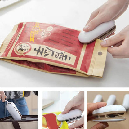 High Quality  Stainless Steel Plastic Bag Sealer Portable Mini Heating Sealing Machine Indoor House Kitchen Bags Packing Tools