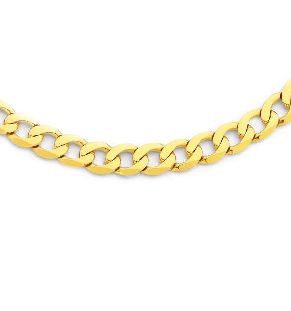 60cm Gold Plated Curb Chain Necklace for Women – 24 Inch Yellow Gold Color Fashion Jewelry Wedding Party Gift