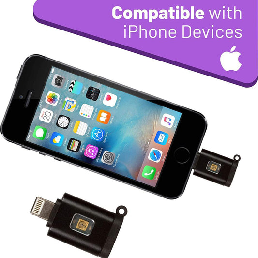 UV Light Sanitizer for Phone - Portable UVC Light Sterilizer - Mini UV Disinfection Device Powered by Your Phone (Compatible with lphone Port)