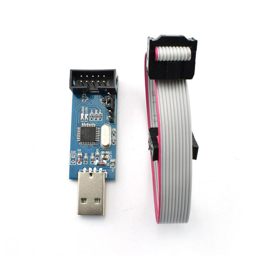 LC-01 51 AVR Programmer ISP USBASP Downloader USBISP Download Cable 10 Pin Cable USB ATMEGA8