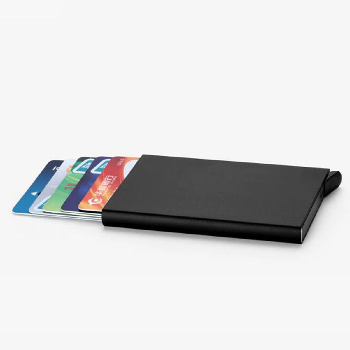 Anti-Theft RFID Card Holder – Slim Metal Wallet
