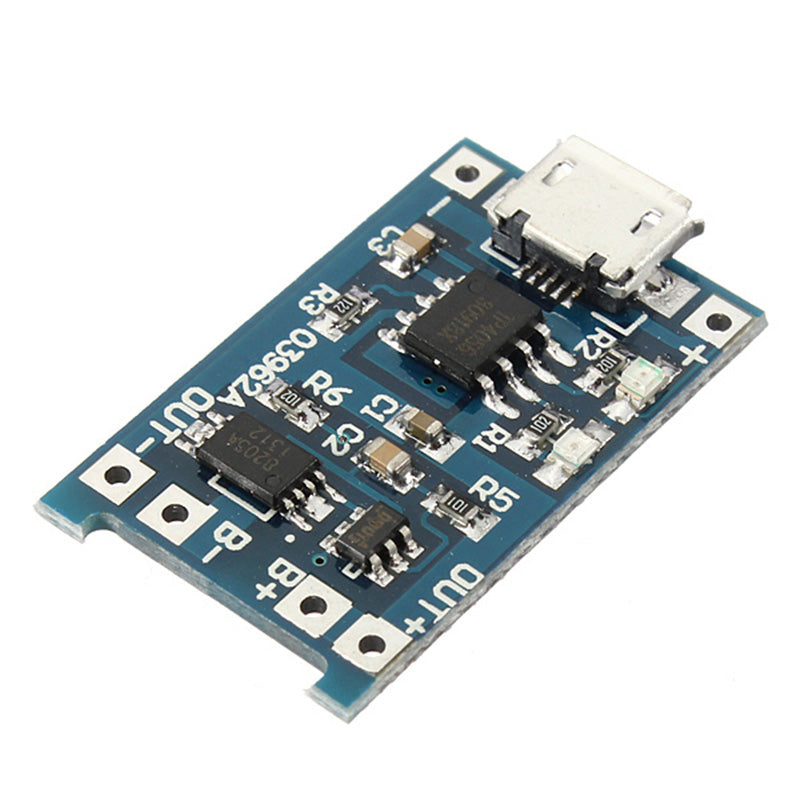 1 pices Micro USB 5V 1A 18650 TP4056 Lithium Battery Charger Module - Charging Board with Protection Dual Functions 1A Li-ion