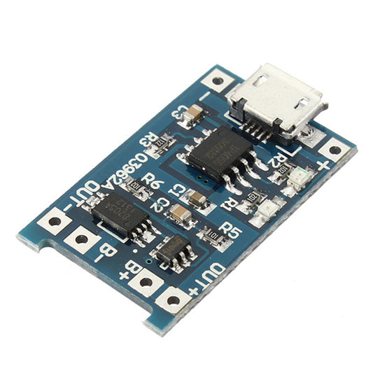 1 pices Micro USB 5V 1A 18650 TP4056 Lithium Battery Charger Module - Charging Board with Protection Dual Functions 1A Li-ion