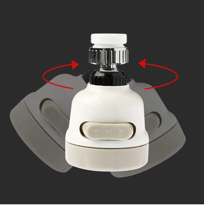 360°Rotatable 3 Modes Adjustment ABS Water Saving Tap Aerator Pressure Nozzle Adjustable Faucet Shower Head Filter Sprayer Spout for Kitchen Bathroom