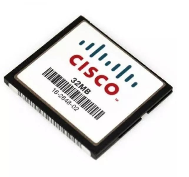 Cisco 32 MB Compact Flash Memory Card for 1800 2800 3800 Router 16-2648-02 32Mb And 64 Mb