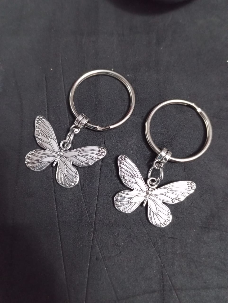 2 pcs Butterfly Charm Keychain best friend gift
