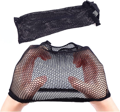 High Quality Black Wig Cap Hair Net Stocking Cap Elastic Mesh for wigs strong fixing