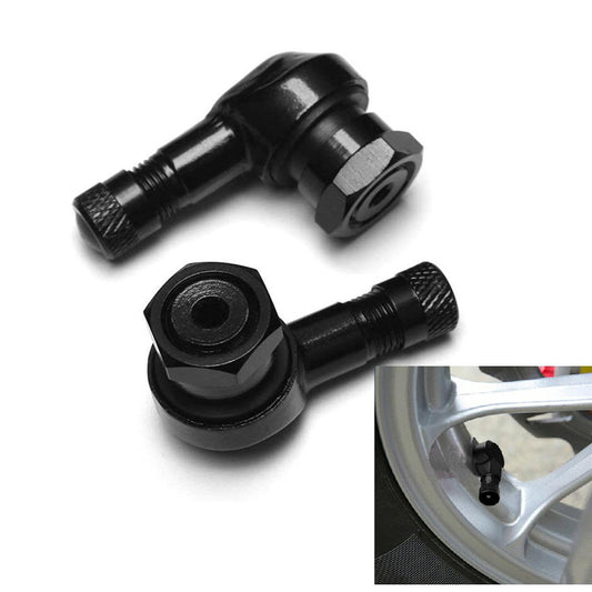 2pcs Motorcycle Rim 90 Degree Angle Aluminum Alloy Motorcycle Tire Tubeless Valve Stems For Rim Wheel Parts