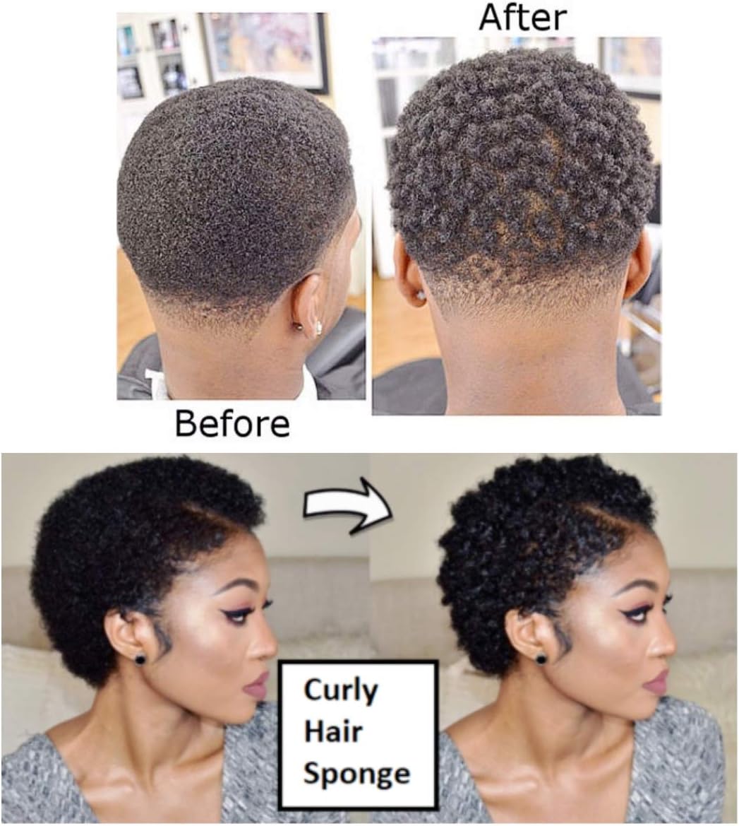 Double side hair sponge brush twists sponge foam hair brush curl sponge brush for curls twist afro coil dreadlocks hair style